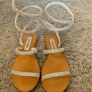 Steve Madden diamond sparkle shiny strappy sandals